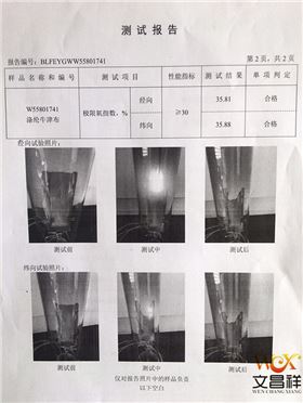 防火牛津布檢測報告