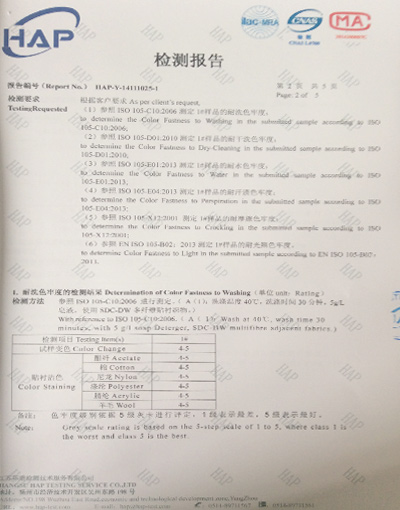 文昌祥-牛津布檢測報告