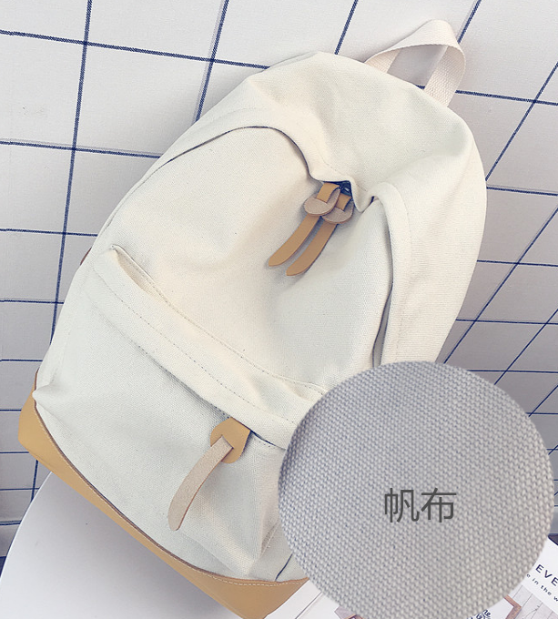 帆布雙肩包